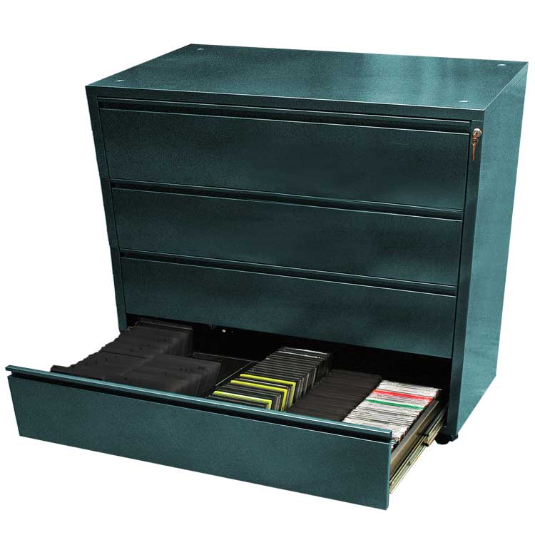 Image of 4-Drawer CD/Data Storage Cabinet